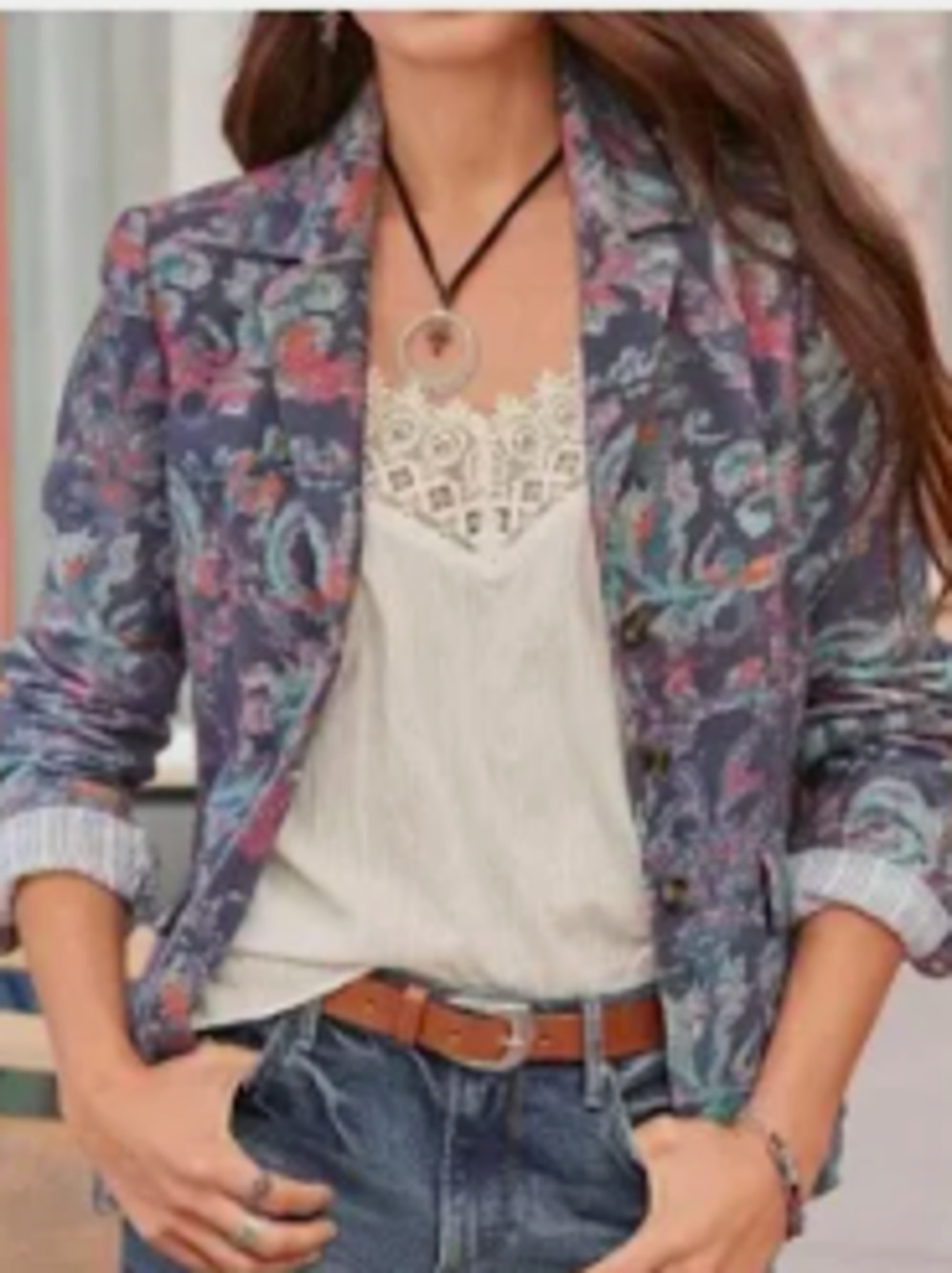 Sundance Floral Button-Up Shirt Jacket - Picture 3 of 16